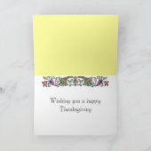  Cornucopia Custom Thanksgiving Kaart (Binnen)