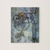 Cornucopia, een Franse Horn Steampunk Fantasy Legpuzzel (Verticaal)