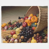 Cornucopia Fleece Blanket (Voorkant (Horizontaal))