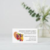 Cornucopia Groenten en fruit Produce Market Visitekaartje (Staand voorkant)