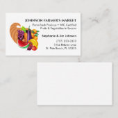 Cornucopia Groenten en fruit Produce Market Visitekaartje (Voorkant / Achterkant)