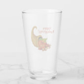 Cornucopia Happy Thanksgiving Glas (Achterkant)