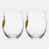 Cornucopia Happy Thanksgiving Wijnglas Zonder Voet (Links)