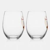 Cornucopia Happy Thanksgiving Wijnglas Zonder Voet (Rechts)