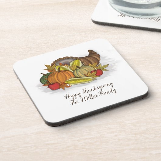 Cornucopia Harvest Bier Onderzetter (Linkerzijde)