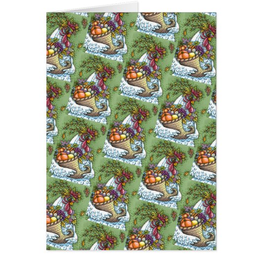 CORNUCOPIA HEN, THANKSGIVING CHICKEN HARVEST Blank (Voorkant)