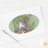 CORNUCOPIA HEN, THANKSGIVING CHICKEN STICKERS Ovaa (Envelop)