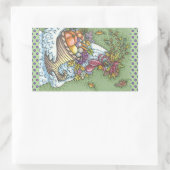 CORNUCOPIA HEN, THANKSGIVING CHICKEN STICKERS Rec (Tas)