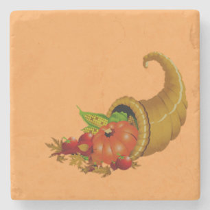 Cornucopia / Horn of Plenty Stenen Onderzetter