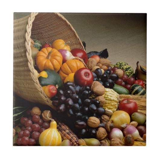 Cornucopia, Horn of Plenty Tegeltje (Voorkant)