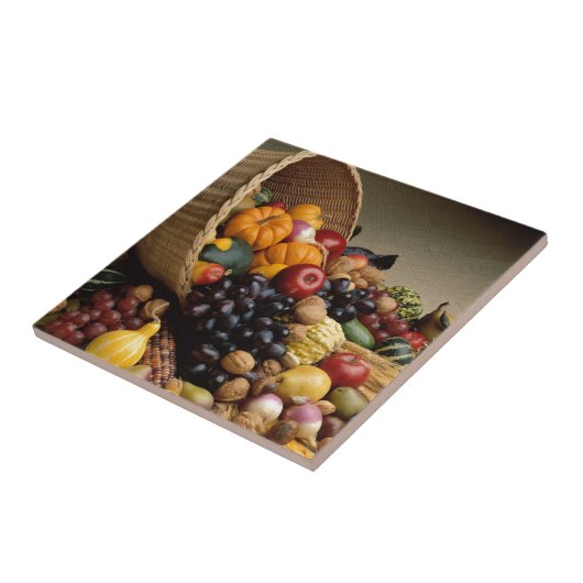 Cornucopia, Horn of Plenty Tegeltje (Zijkant)