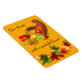 cornucopia met Thanksgiving- en kleuromstandighed Magneet (Rechterzijde)