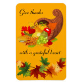 cornucopia met Thanksgiving- en kleuromstandighed Magneet (Verticaal)