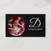 CORNUCOPIA MONOGRAM Anrique Red Black Paper Visitekaartje (Achterkant)