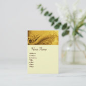 CORNUCOPIA MONOGRAM, felgeel goud Visitekaartje (Staand voorkant)