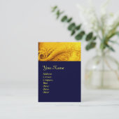 CORNUCOPIA MONOGRAM, felgeel goud Visitekaartje (Staand voorkant)