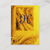 CORNUCOPIA MONOGRAM, felgeel goud Visitekaartje (Achterkant)