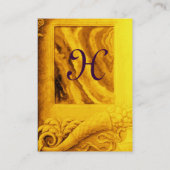 CORNUCOPIA MONOGRAM, felgeel paars Visitekaartje (Achterkant)