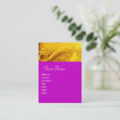 CORNUCOPIA MONOGRAM felgeel, violet Visitekaartje (Staand voorkant)