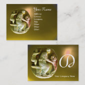CORNUCOPIA MONOGRAM heldergele topaas Visitekaartje (Voorkant / Achterkant)