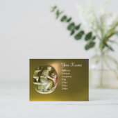 CORNUCOPIA MONOGRAM heldergele topaas Visitekaartje (Staand voorkant)