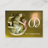 CORNUCOPIA MONOGRAM heldergele topaas Visitekaartje (Achterkant)