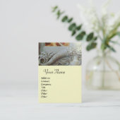 CORNUCOPIA MONOGRAM, heldergrijs Visitekaartje (Staand voorkant)