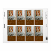 CORNUCOPIA MONOGRAM, zwart-wit grijs bruin Etiket (Full Sheet)