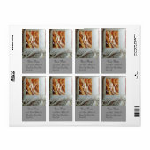 CORNUCOPIA MONOGRAM, zwart-wit grijs bruin Etiket (Full Sheet)