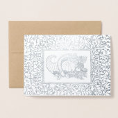 Cornucopia Real Folie Thanksgiving Dinner Invitae Kaarten (Voorkant met envelop)