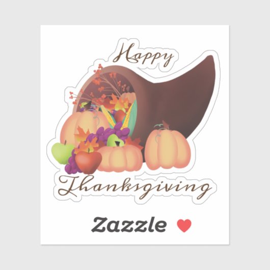 Cornucopia-sticker Sticker (Vel)