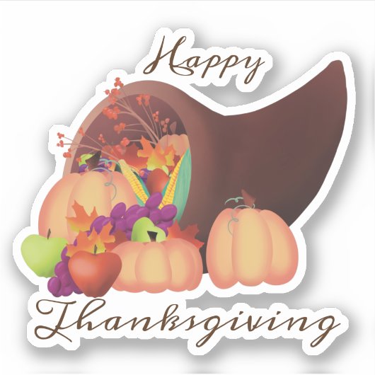 Cornucopia-sticker Sticker (Voorkant)