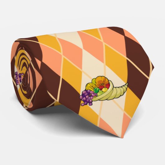 Cornucopia-Stropdas van Argyle Stropdas (Opgerold)