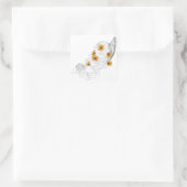 Cornucopia Sunflower Pumpkins Vierkante Sticker (Tas)