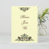 Cornucopia  Thanksgiving Aangepaste Uitnodigingen (Staand voorkant)