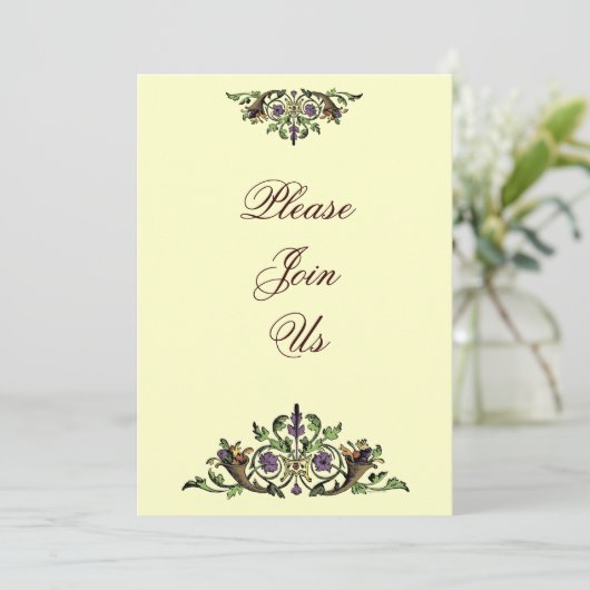 Cornucopia Thanksgiving Aangepaste Uitnodigingen (Staand voorkant)