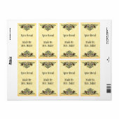 Cornucopia  Thanksgiving Art Baking Labels (Full Sheet)