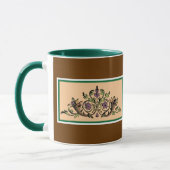 Cornucopia Thanksgiving Art Coffee Mok (Links)