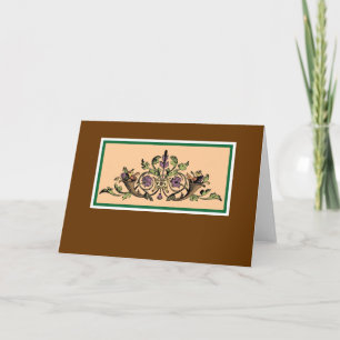 Cornucopia Thanksgiving Blank Art Kaart