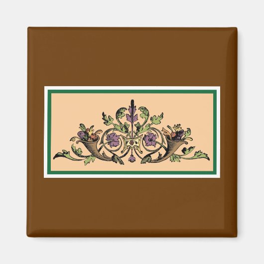 Cornucopia  Thanksgiving kunstmagneet Magneet (Voorkant)