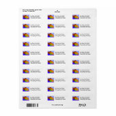 Cornucopia Thanksgiving Return Address Sticker (Full Sheet)