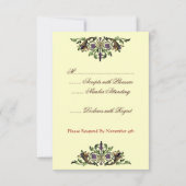 Cornucopia Thanksgiving RSVP-kaarten RSVP Kaartje (Achterkant)