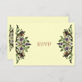 Cornucopia Thanksgiving RSVP-kaarten RSVP Kaartje (Voorkant / Achterkant)