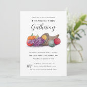 Cornucopia Thanksgiving Verzamelen Kaart (Staand voorkant)