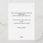 Cornucopia Thanksgiving Waterverf Harvest Bounty Folie Feestdagenkaart (Achterkant)