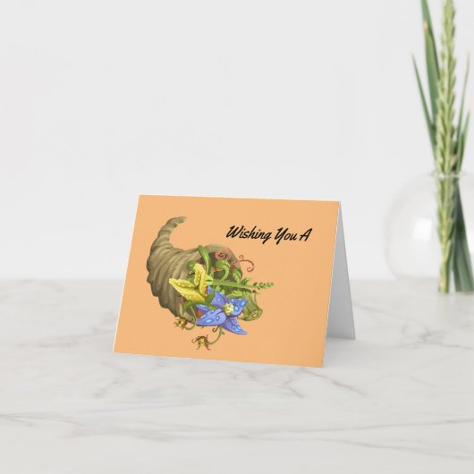  Cornucopia Vakantie Kaart (Voorkant)