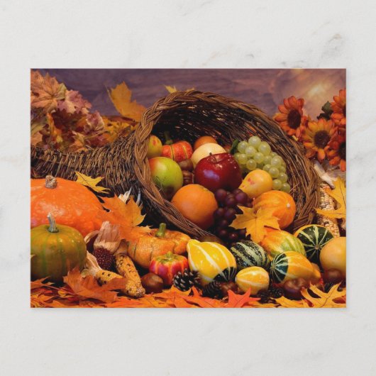 Cornucopie-Briefkaart Briefkaart (Voorkant)