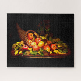 Cornucopie met appels legpuzzel