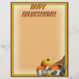 Cornucopie met Herfst Gourds Flyer