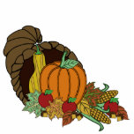 Cornucopie Tabel Decoratie Staand Fotobeeldje<br><div class="desc">Cornucopia Table Decoration ©2009 design by M. Hamilton,  beschikbaar bij Noteworthy.</div>